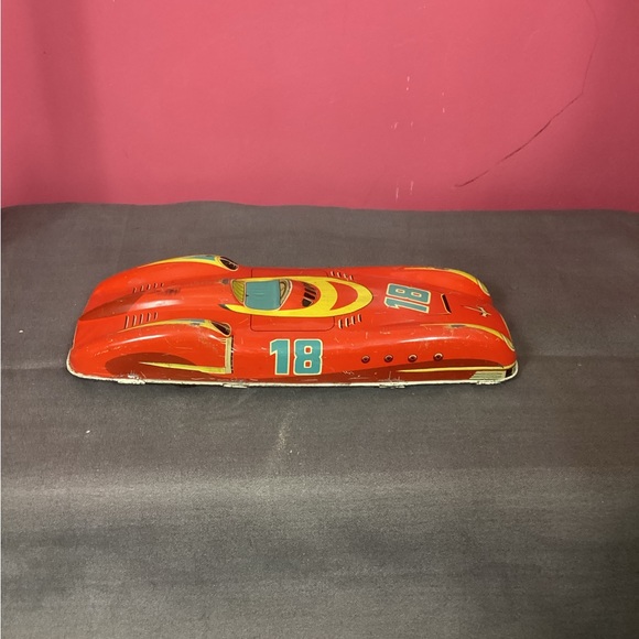Vintage Western Germany Friction Drive Race Car 1950's Tin Toy Metal - Picture 2 of 7